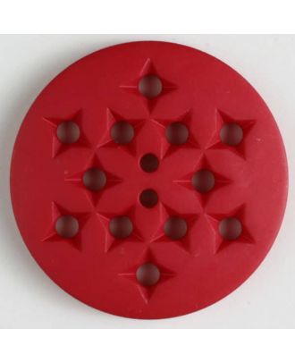 plastic button with 2 holes - Size: 23mm - Color: red - Art.No. 310629