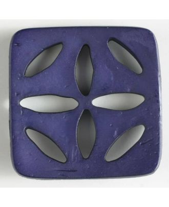plastic button, square - Size: 60mm - Color: lilac - Art.No. 440073