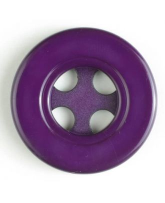 plastic button with 4 holes - Size: 30mm - Color: lilac - Art.No. 380207