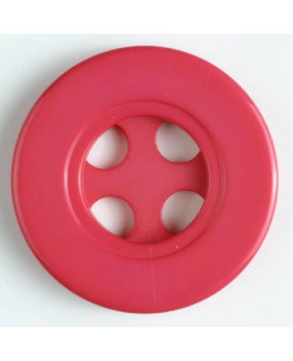 plastic button with 4 holes - Size: 30mm - Color: pink - Art.No. 380209