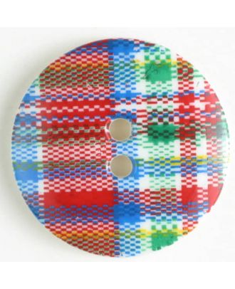 plastic button with 2 holes - Size: 25mm - Color: red - Art.No. 330678