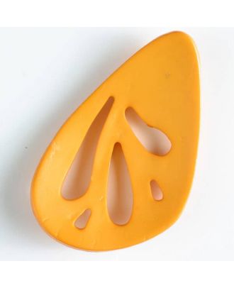 plastic button, oval - Size: 70mm - Color: orange - Art.No. 450121