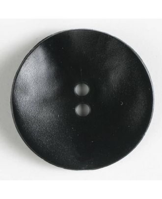 plastic button, matt  - Size: 28mm - Color: black - Art.No. 340875