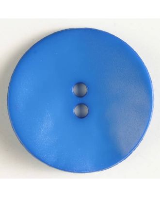 plastic button, matt  - Size: 28mm - Color: blue - Art.No. 347504