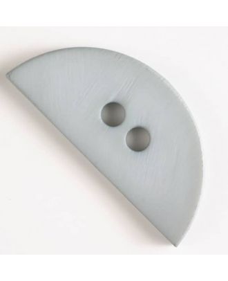 plastic button, half round - Size: 55mm - Color: grey - Art.No. 420058