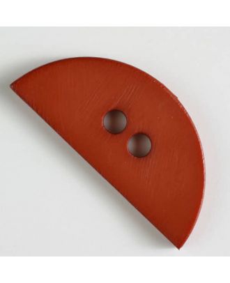 plastic button, half round - Size: 55mm - Color: brown - Art.No. 420060