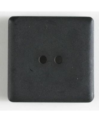 plastic button, square - Size: 25mm - Color: black - Art.No. 310650