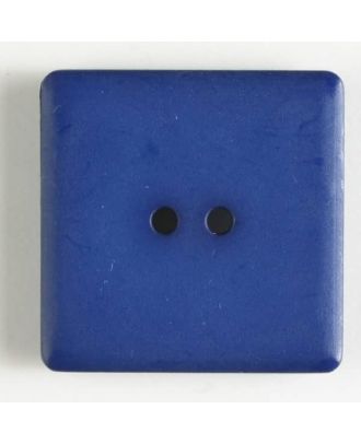 plastic button, square - Size: 25mm - Color: navy blue - Art.No. 318504