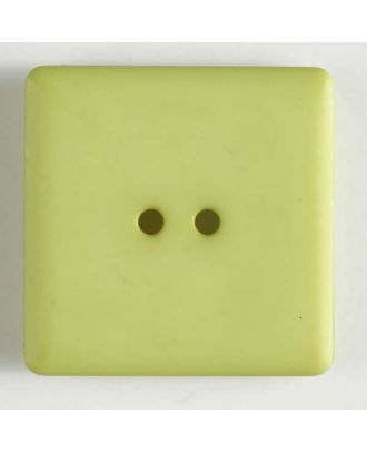plastic button, square - Size: 25mm - Color: green - Art.No. 318505