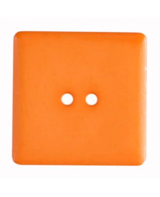 plastic button, square - Size: 25mm - Color: orange - Art.No. 318508