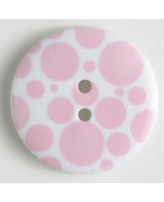 fashion button - Size: 20mm - Color: pink - Art.-Nr.: 310657