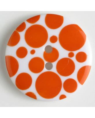 fashion button - Size: 34mm - Color: orange - Art.-Nr.: 370465