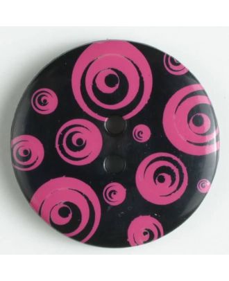 fashion button - Size: 34mm - Color: pink - Art.-Nr.: 370476
