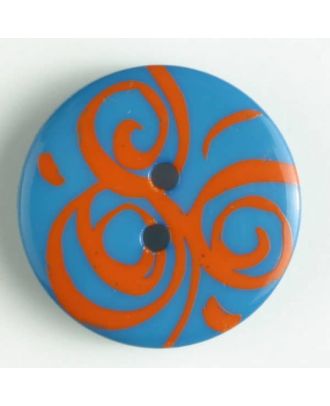 fashion button - Size: 20mm - Color: orange - Art.-Nr.: 310672