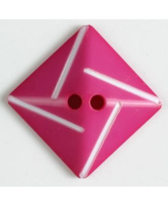 plastic button with 2 holes - Size: 34mm - Color: pink - Art.No. 370492