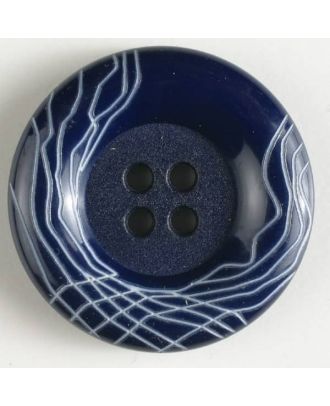 plastic button with 4 holes - Size: 28mm - Color: navy blue - Art.No. 340932