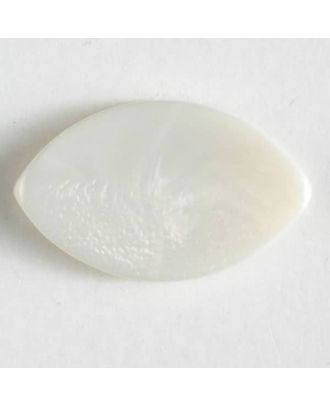 plastic button with shank - Size: 25mm - Color: white - Art.No. 310708