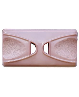 polyamide button oblong shape with 2 holes - Size: 45mm - Color: pink - Art.No.: 425108