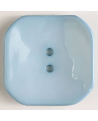 plastic button square with 2 holes - Size: 30mm - Color: blue - Art.No. 344603