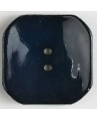 plastic button square with 2 holes - Size: 30mm - Color: navy blue - Art.No. 340960
