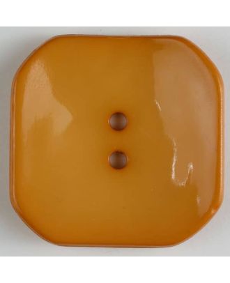 plastic button square with 2 holes - Size: 30mm - Color: orange - Art.No. 344610