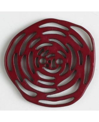 polyamide button 2 holes - Size: 40mm - Color: wine red - Art.No. 406625