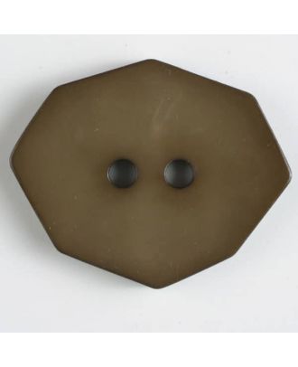 polyamide button 2 holes - Size: 50mm - Color: brown - Art.No. 450153