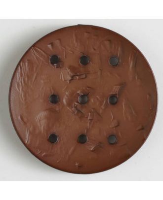 polyamide button with  9 holes - Size: 45mm - Color: brown - Art.No. 390288
