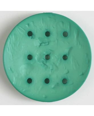 polyamide button with  9 holes - Size: 45mm - Color: green - Art.No. 390292