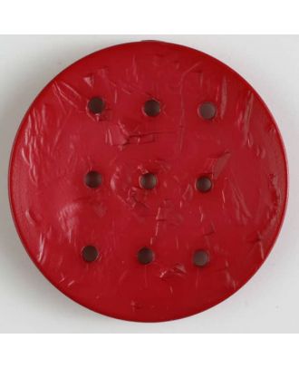 polyamide button with  9 holes - Size: 45mm - Color: red - Art.No. 390293