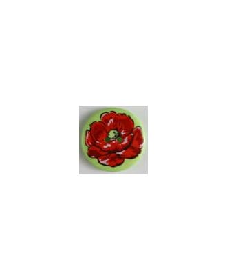 polyamide button 2-holes - Size: 34mm - Color: green - Art.No. 370564