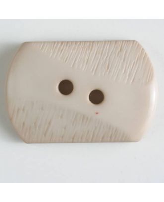 polyamide button with 2 holes - Size: 25mm - Color: beige - Art.No. 317602