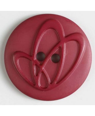 polyamide button with holes - Size: 32mm - Color: pink - Art.No. 378615