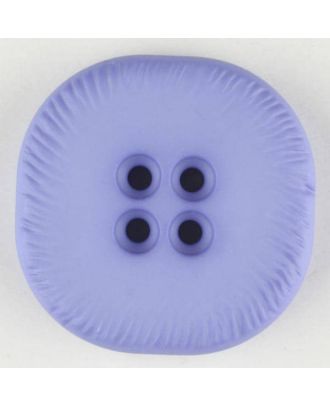 polyamide button, square, 4 holes - Size: 32mm - Color: lilac - Art.No. 372711