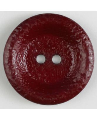 polyamide button, shiny, 2 holes - Size: 25mm - Color: wine red - Art.No. 312706