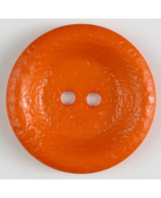 polyamide button, shiny, 2 holes - Size: 34mm - Color: orange - Art.No. 372707