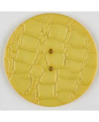 polyamide button, 2 holes - Size: 32mm - Color: yellow - Art.-Nr.: 373727