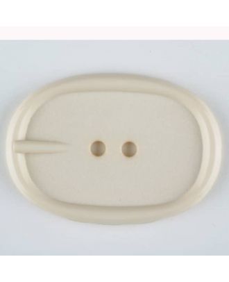 polyamide button, 2 holes - Size: 35mm - Color: beige - Art.-Nr.: 373702