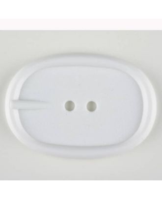 polyamide button, 2 holes - Size: 45mm - Color: white - Art.-Nr.: 420074