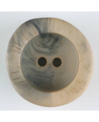 polyamide button, round, 2 holes - Size: 30mm - Color: beige - Art.-Nr.: 344713