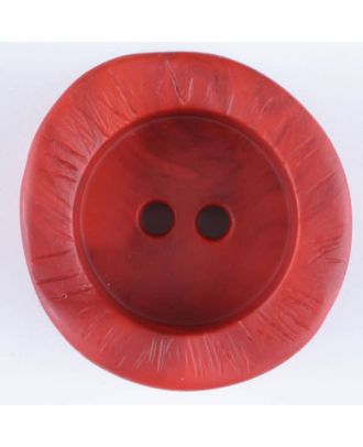 polyamide button, round, 2 holes - Size: 20mm - Color: red - Art.-Nr.: 314733