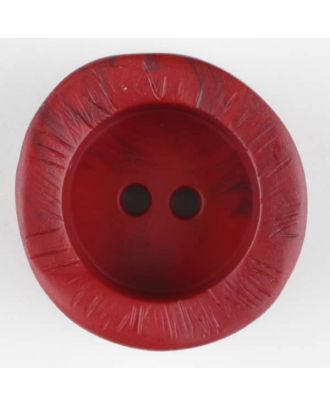 polyamide button, round, 2 holes - Size: 20mm - Color: wine red - Art.-Nr.: 314734