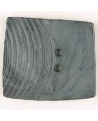 polyamide button, square, 2 holes - Size: 30mm - Color: grey - Art.No. 345753
