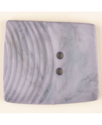 polyamide button, square, 2 holes - Size: 30mm - Color: lilac - Art.No. 345759