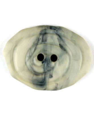 polyamide button, oval, 2 holes - Size: 25mm - Color: beige - Art.No. 315744