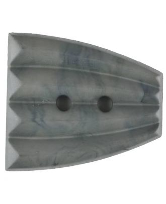 Polyamide button, fan-shaped, 2 holes - Size: 23mm - Color: grey - Art.No. 336722