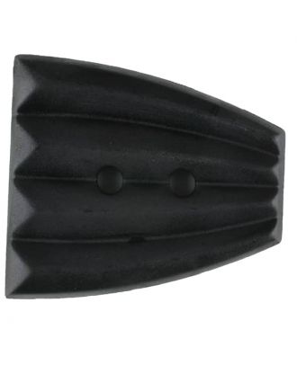 Polyamide button, fan-shaped, 2 holes - Size: 30mm - Color: black - Art.No. 341206
