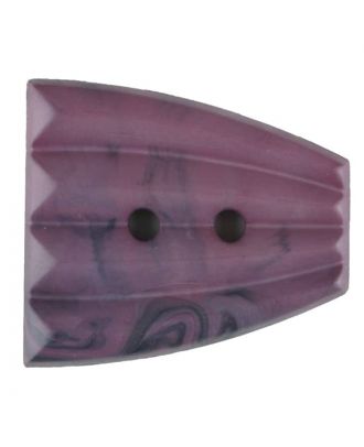 Polyamide button, fan-shaped, 2 holes - Size: 38mm - Color: lilac - Art.No. 376753