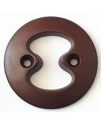 polyamide button with 2 holes - Size: 23mm - Color: brown - Art.No. 288714