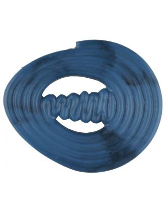 polyamide button with strip - Size: 30mm - Color: blue - Art.No. 347716